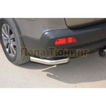 Защита заднего бампера угловая d60 для Kia Sorento 2009-2012