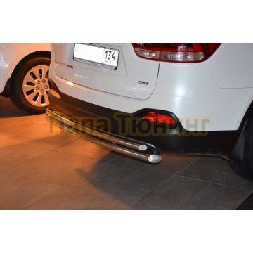 Защита заднего бампера d60/42 для Kia Sorento Prime 2018-