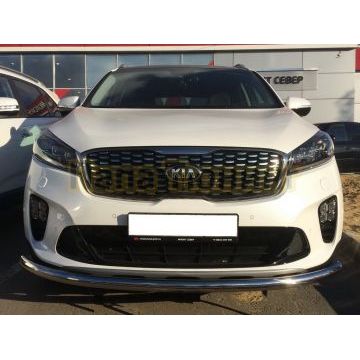 Защита переднего бампера d60 для Kia Sorento Prime 2018-