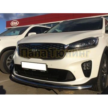 Защита переднего бампера d60 для Kia Sorento Prime 2018-