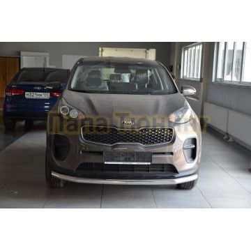 Защита переднего бампера d60 для Kia Sportage 2016-2018