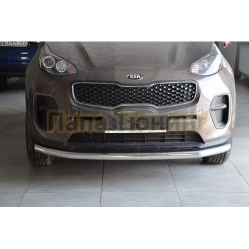 Защита переднего бампера d60 для Kia Sportage 2016-2018