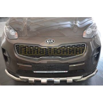 Защита переднего бампера G d60/60 для Kia Sportage 2016-2018