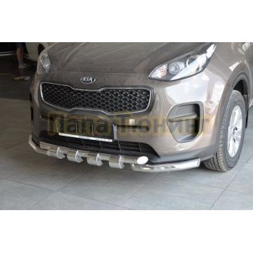 Защита переднего бампера G d60/60 для Kia Sportage 2016-2018