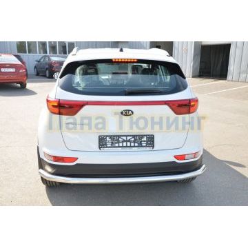 Защита заднего бампера угловая большая d60 для Kia Sportage 2016-2018
