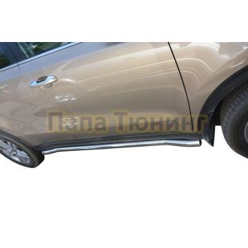 Защита штатного порога труба d60 для Kia Sportage 2018-2021
