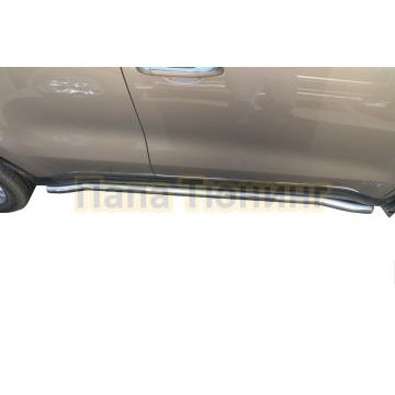 Защита штатного порога труба d60 для Kia Sportage 2018-2021