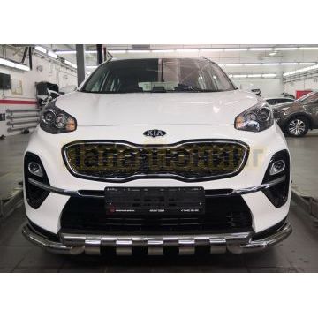 Защита переднего бампера G d60/60 для Kia Sportage 2018-2021