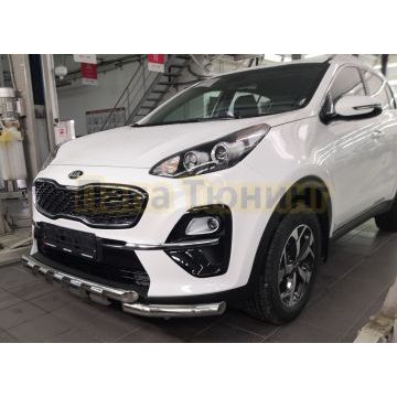 Защита переднего бампера G d60/60 для Kia Sportage 2018-2021
