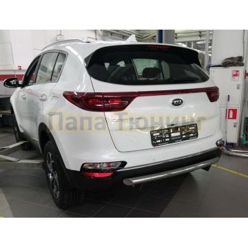 Защита заднего бампера d60 для Kia Sportage 2018-2021