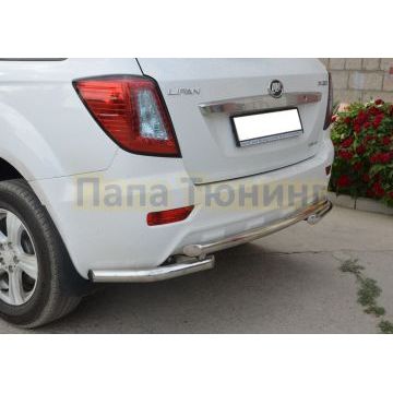 Защита заднего бампера угловая большая d53 для Lifan X60 2011-2016