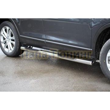 Пороги труба с проступью d76 для Mazda СХ-9 2013-2016 Пороги труба с проступью d76 для Mazda СХ-9 2013-2016