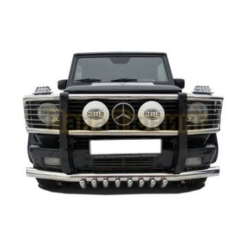 Защита переднего бампера «акула» d76/42 для Mercedes-Benz G-klasse 2003-2018 Защита переднего бампера «акула» d76/42 для Mercedes-Benz G-klasse 2003-2018