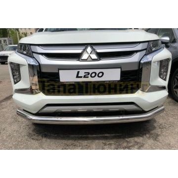 Защита переднего бампера d76 для Mitsubishi L200 2019-