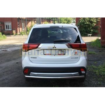 Защита заднего бампера d60 для Mitsubishi Outlander 2018-