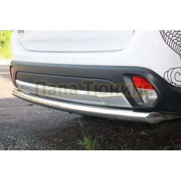 Защита заднего бампера d60 для Mitsubishi Outlander 2018-
