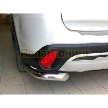Защита заднего бампера угловая d60 для Mitsubishi Outlander 2018-