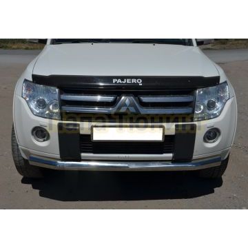 Защита переднего бампера d76 для Mitsubishi Pajero 4 2006-2017