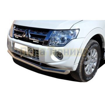 Защита переднего бампера d76 для Mitsubishi Pajero 4 2006-2017