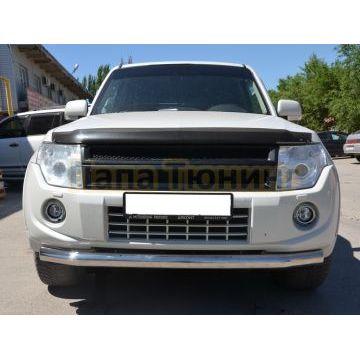 Защита переднего бампера d76 для Mitsubishi Pajero 4 2006-2017