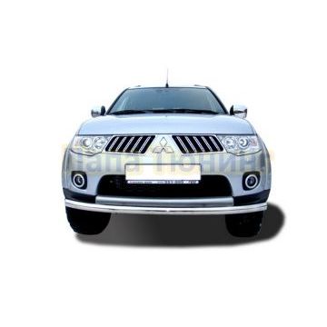 Защита переднего бампера d76 для Mitsubishi Pajero Sport 2008-2016