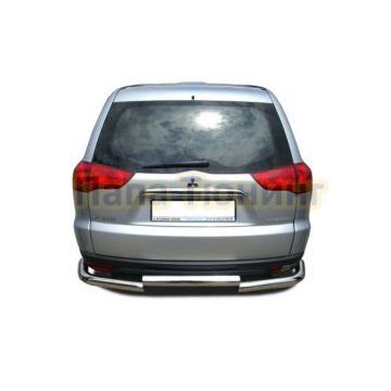 Защита заднего бампера d76 для Mitsubishi Pajero Sport 2008-2016