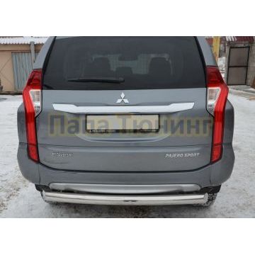 Защита заднего бампера d76 для Mitsubishi Pajero Sport 2016-2021