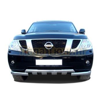 Защита переднего бампера (G ) d76 для Nissan Patrol 2010-2013