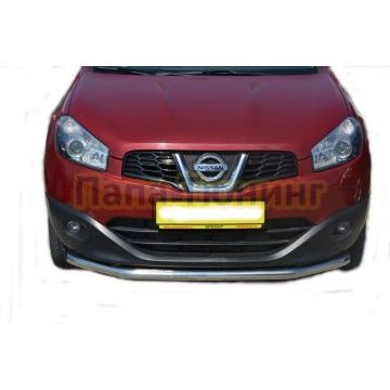 Защита переднего бампера (радиус) d60 для Nissan Qashqai 2007-2010