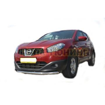 Защита переднего бампера (радиус) d60 для Nissan Qashqai 2007-2010