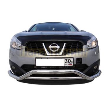 Защита переднего бампера скоба d60/42 для Nissan Qashqai 2007-2010