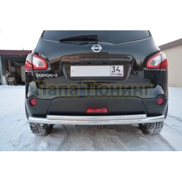 Защита заднего бампера (радиус) d60/42 для Nissan Qashqai 2007-2010