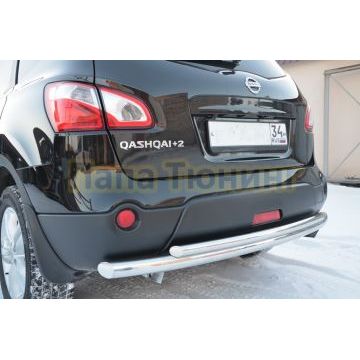 Защита заднего бампера (радиус) d60/42 для Nissan Qashqai 2007-2010