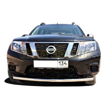 Защита переднего бампера (радиус) d60 для Nissan Terrano 2014-