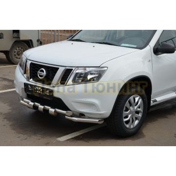 Защита переднего бампера G d60/60 для Nissan Terrano 2014-