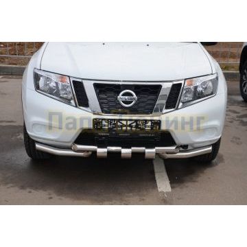 Защита переднего бампера G d60/60 для Nissan Terrano 2014-