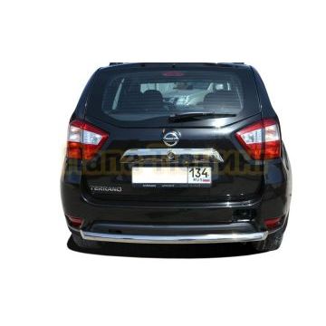 Защита заднего бампера (радиус) d60 для Nissan Terrano 2014-