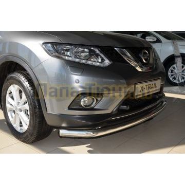 Защита переднего бампера d60 для Nissan X-trail 2015-2018 (Т32)