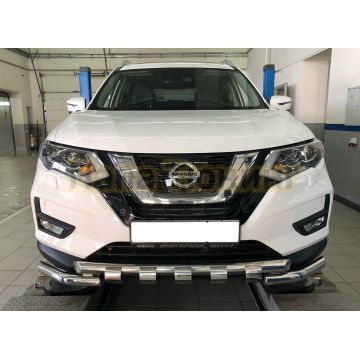 Защита переднего бампера G d60/60 для Nissan X-trail 2018- (Т32)