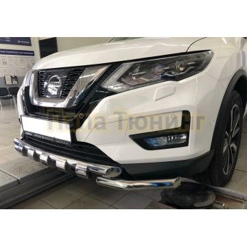 Защита переднего бампера G d60/60 для Nissan X-trail 2018- (Т32)
