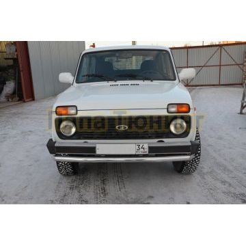 Защита переднего бампера d60 для Niva 2121 1976-