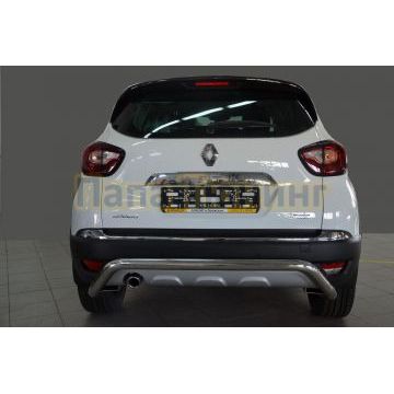 Защита заднего бампера скоба d60 для Renault Kaptur 2016-2020