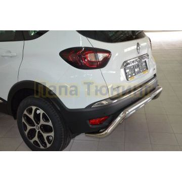 Защита заднего бампера скоба d60 для Renault Kaptur 2016-2020