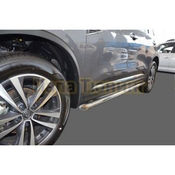 Защита штатного порога d60 для Renault Koleos 2017- Защита штатного порога d60 для Renault Koleos 2017-