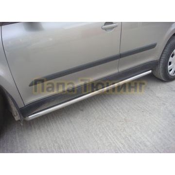 Защита штатного порога d60 для Skoda Yeti 2015-