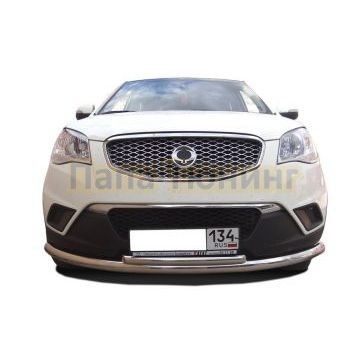 Защита переднего бампера d60/42 для Ssang yong Actyon 2010-2013 Защита переднего бампера d60/42 для Ssang yong Actyon 2010-2013