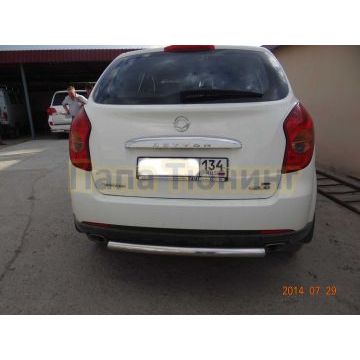 Защита заднего бампера d60 для Ssang yong Actyon 2010-2013 Защита заднего бампера d60 для Ssang yong Actyon 2010-2013