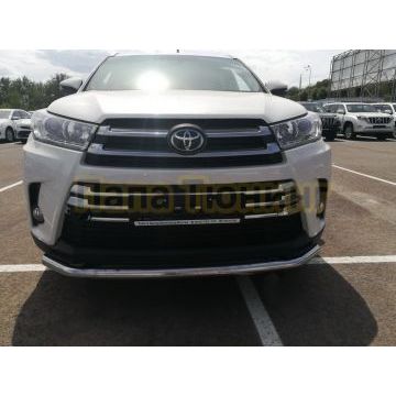 Защита переднего бампера d60 для Toyota Highlander 2017-2020