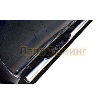 Пороги труба с проступью d76 для Toyota Hilux 2011-2015