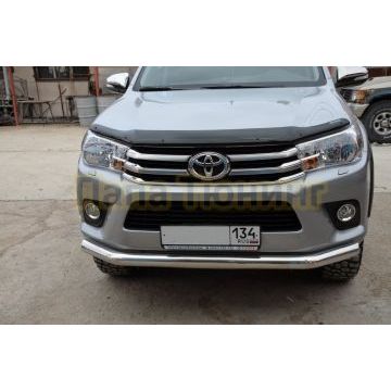 Защита переднего бампера d76 для Toyota Hilux 2015-2018
